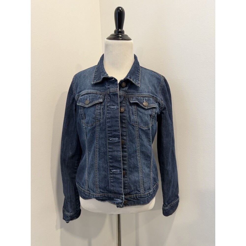 New York and Company Classic Denim Jean Jacket ‎ Button Down Women's Size M